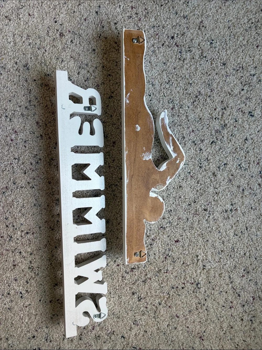 White Swim Medals Hooks
